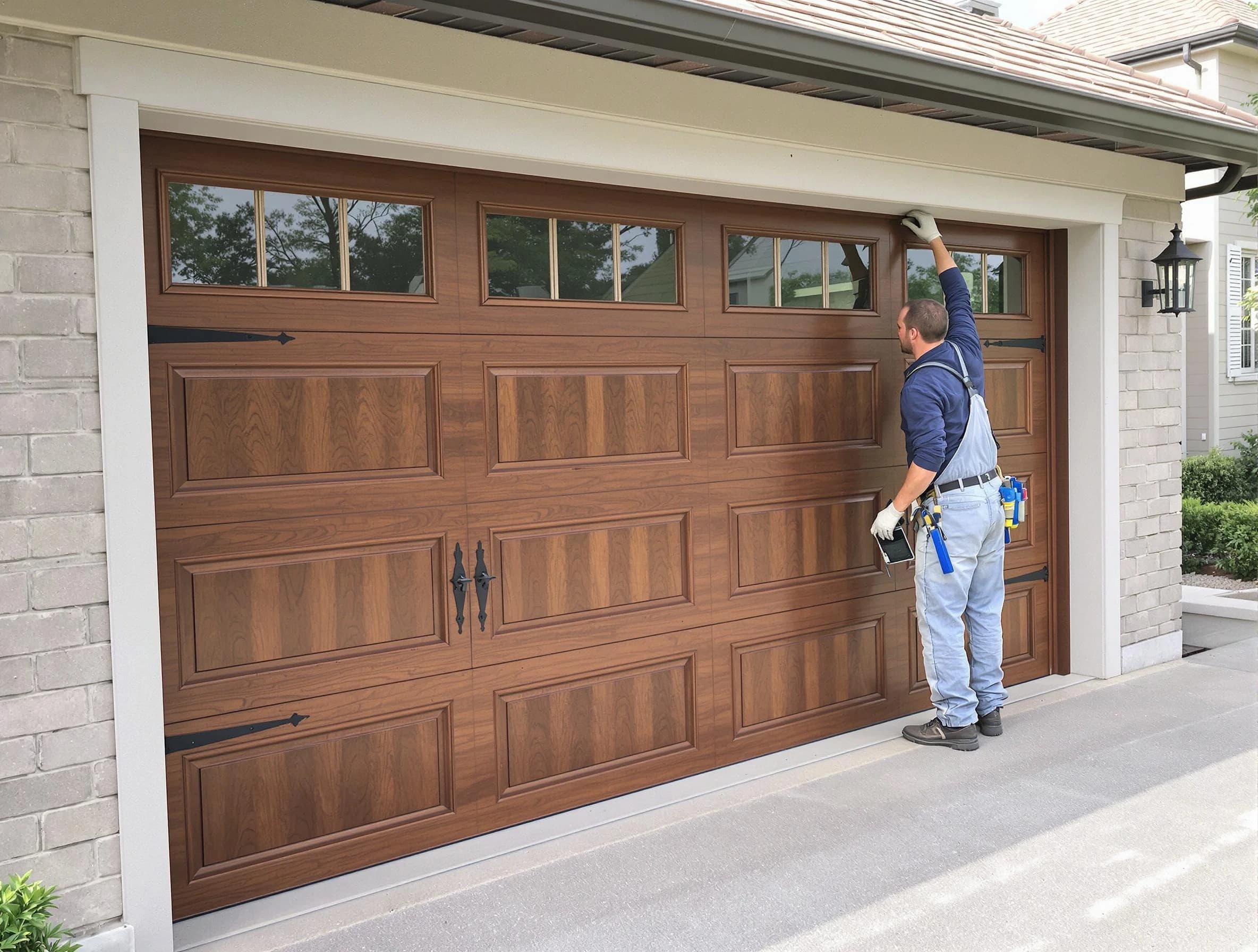 Custom garage door showcase by Englewood Garage Door Repair in Englewood