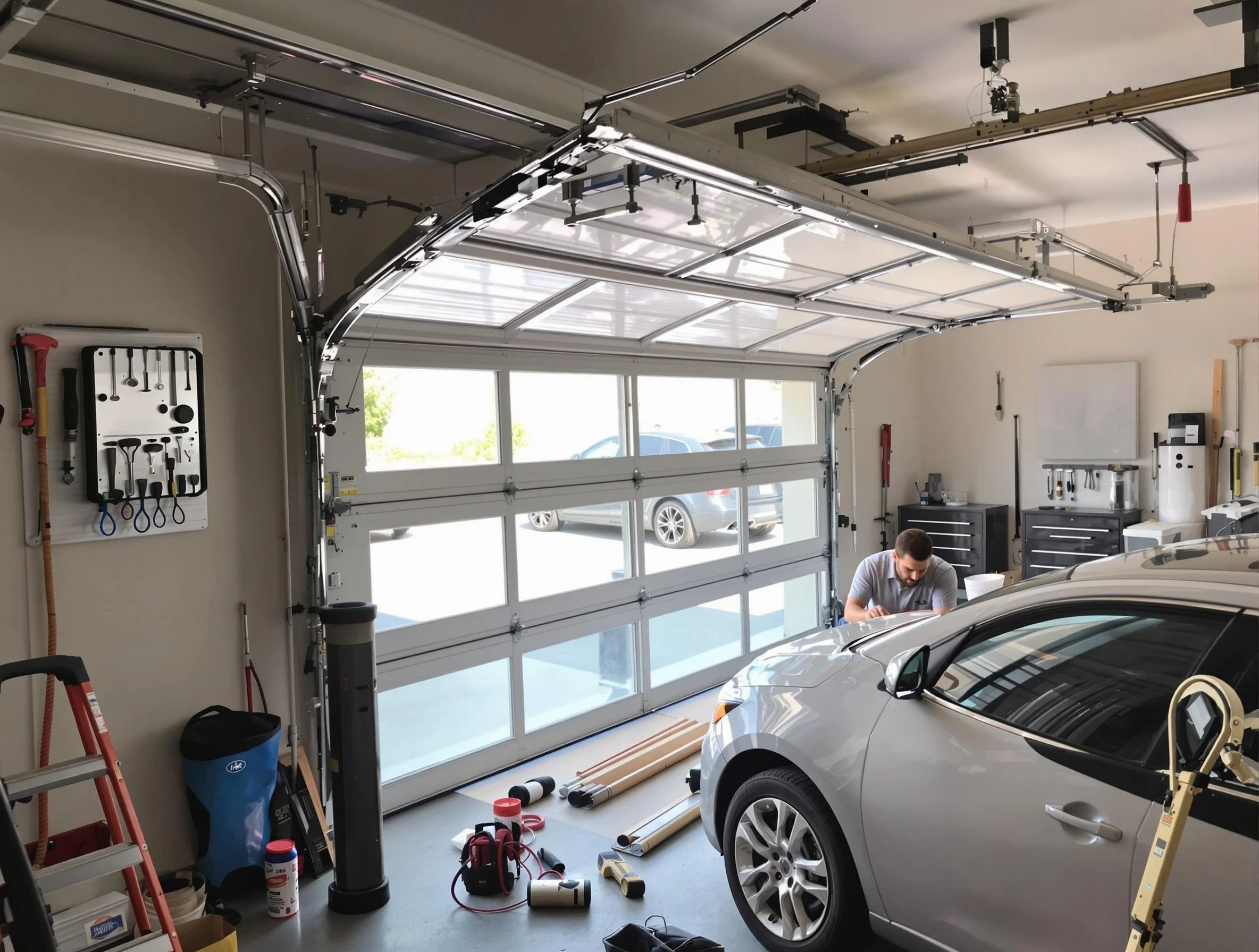 Garage door noise reduction service by Englewood Garage Door Repair in Englewood