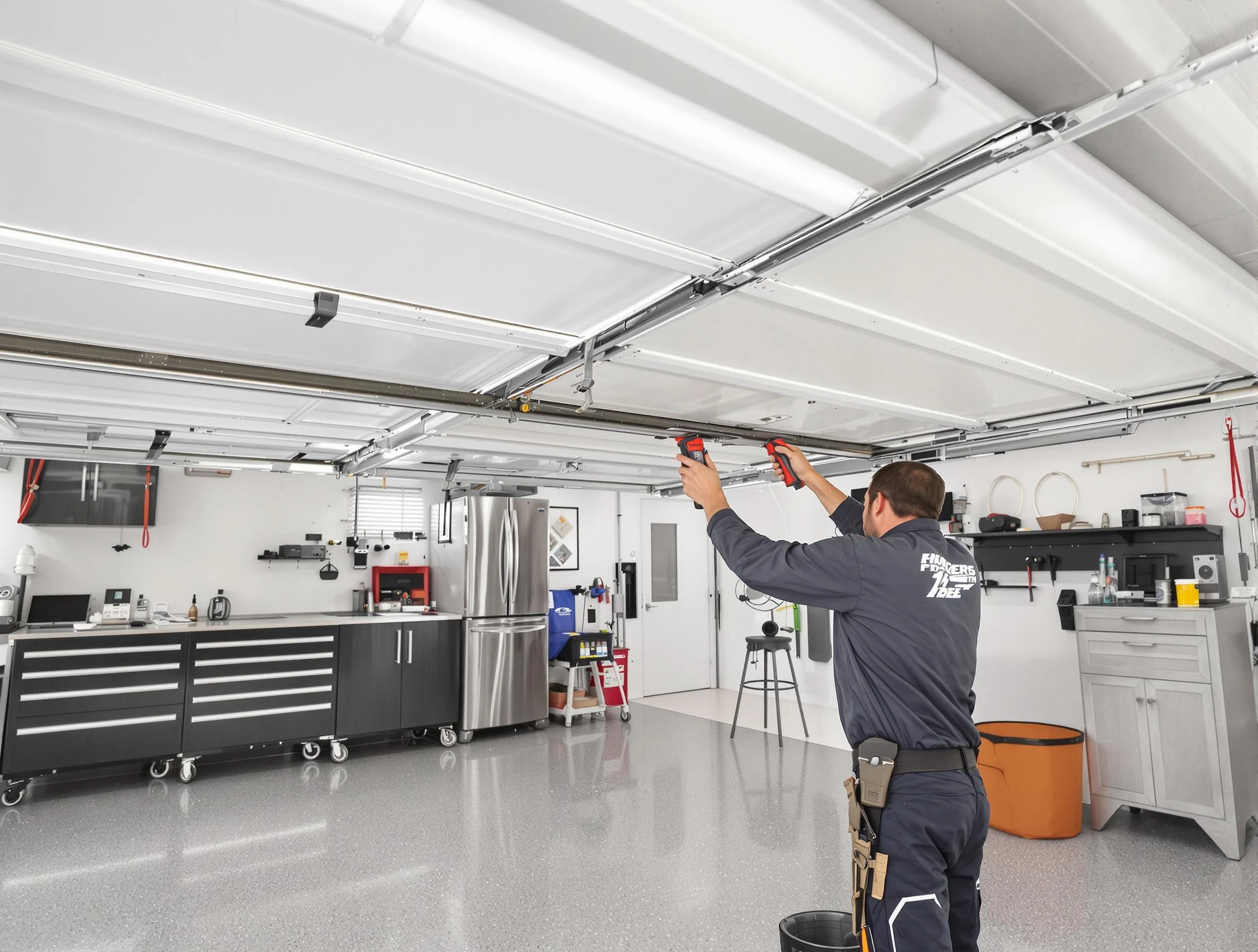 Overhead garage door repair service by Englewood Garage Door Repair in Englewood